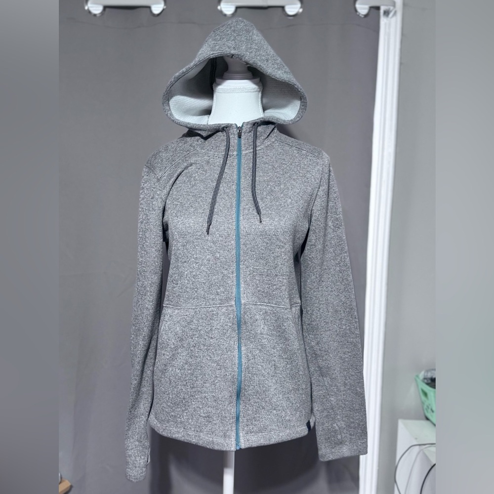 L.L. Bean Women's Gray Full-Zip Hooded Sweatshirt